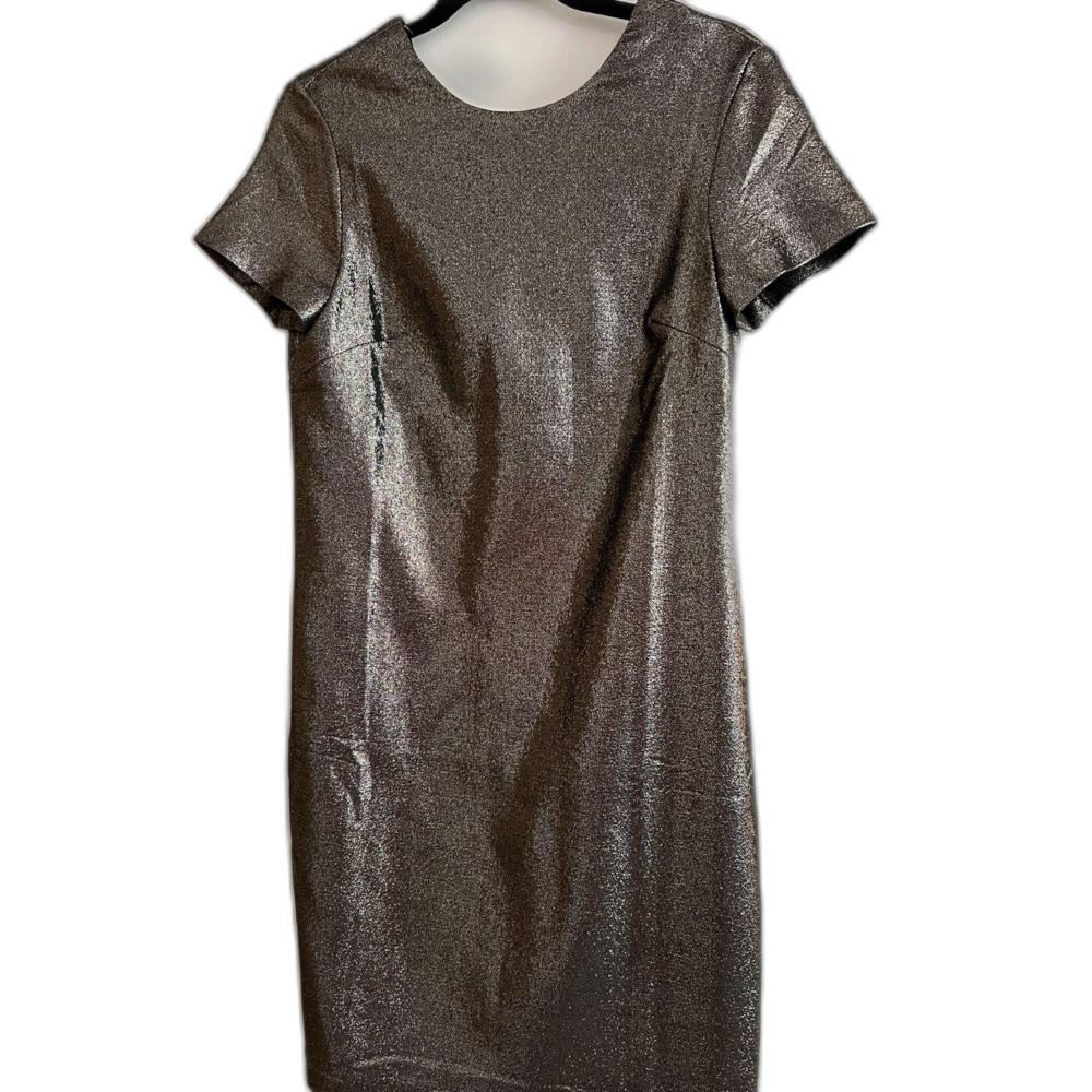 J.McLaughlin Bronze Shimmer Shift Dress Sz Small NWT